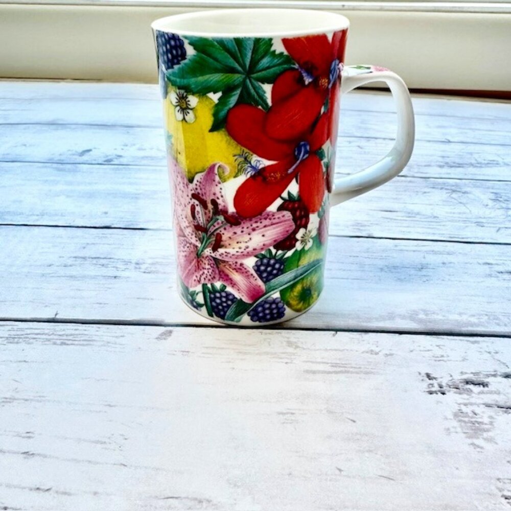 Dunoon Fine Bone China, Madeira by Caroline Bessey, Coffee Mug, Made in England